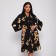 Female set (robe/shirt), black color, size 54