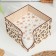 Wooden napkin "Butterflies", 14 × 12.5 × 9 cm
