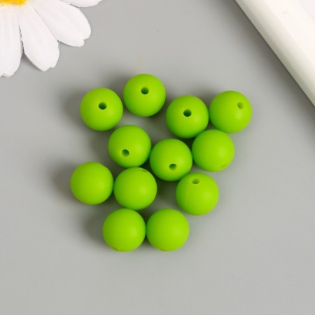 Busina silicone "Round" soft green d = 1.2 cm-2