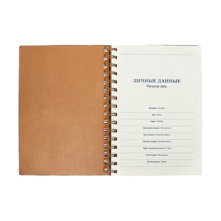 The diary is inherent in the crest, A5, 80l, Cage, Region Kozhzam, with a Fully, Black-6