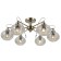 Ceiling light Gerhort G11089/6AB AMB, 6x40W, E14, 24x63x63 cm, bronze color