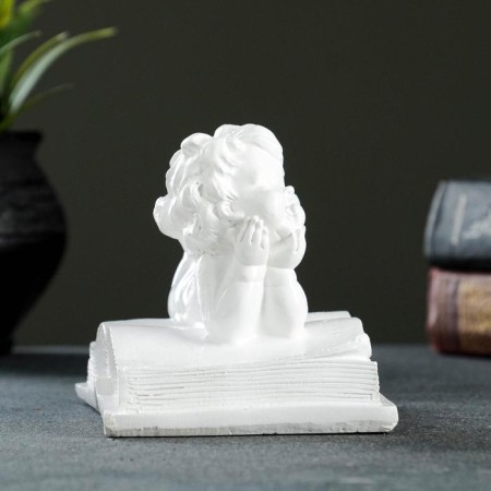 Figure "Angel on the book" 10x13x11cm-3