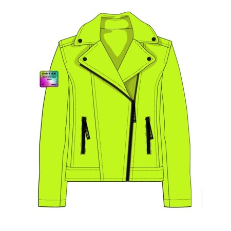 Eco -leather jacket for PlayTode girl, height 116 cm-10