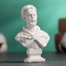 Бюст "Царь Иван V" белый, 4х2х7см