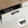 Furniture bracket RS1402, m/o = 160, black color