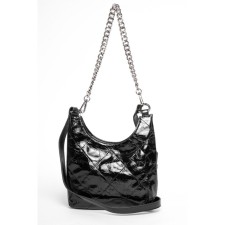 Bag Cross-Body Women's, genuine leather, Ludor black, 20x5x20 cm