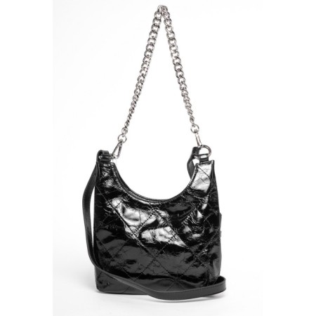 Bag Cross-Body Women's, genuine leather, Ludor black, 20x5x20 cm