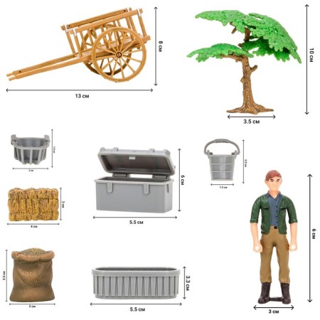 Set of figures "on the farm", 15 items-10