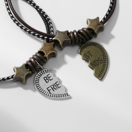 Best Friends Bracelets Best Friends, black-brown color, l = 19 cm-2