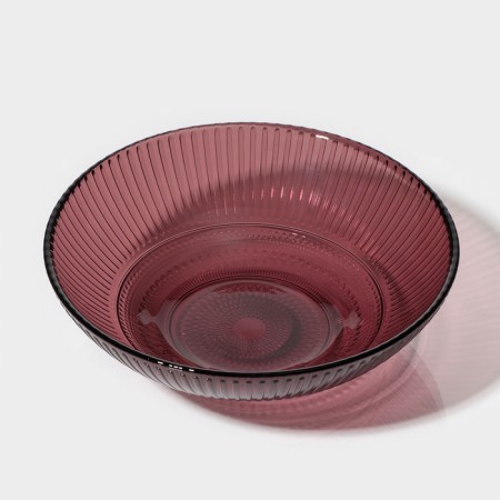 Glass salad "Luiza", d = 16 cm, lilac color-1
