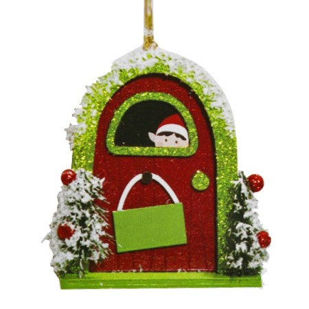 Set for creativity - create the Christmas tree decoration "Elf behind the door"