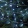 Garland "Mishura" 20 m dew, IP44, silver thread, 600 LED, 8 modes, white glow, 18 V