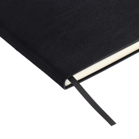 Weekly Datir 2025 gree is soft ox leather A5 80l Escalada, BL TIS, KR BL 70 g/m², black-3