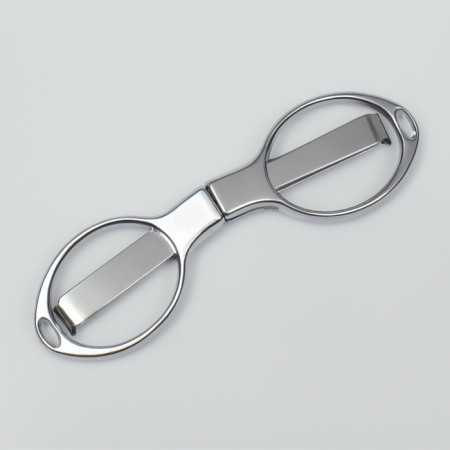 Scissors manicure, folding, 10.5 cm, silver color-3