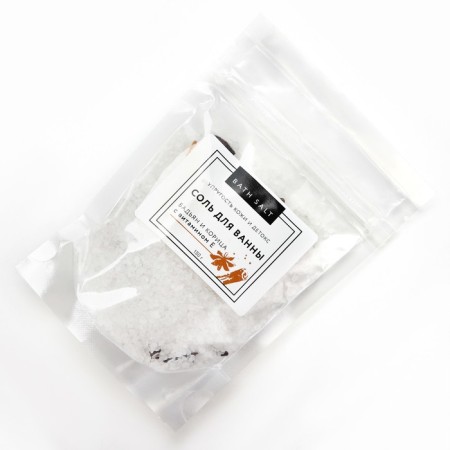 Bath salt, skin elasticity and detox, 150 g, spicy aroma, Beauty Fox-2