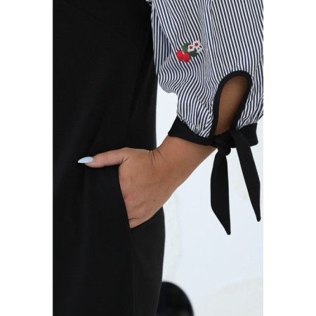 Female dress, size 52, black color-11