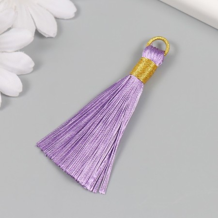 Decor for creativity textiles "Brush. Olivia" Lilac set 2 pcs 8x1.2 cm-1