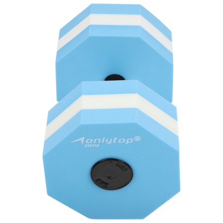 Gantel for aquaerobic hexagonal 27 x 16 x 16 cm, blue color-2
