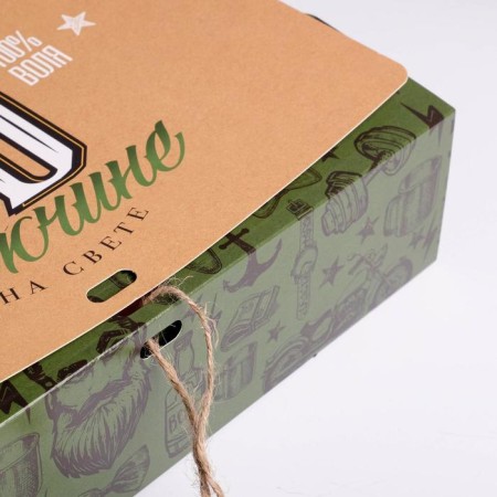 Gift folding box, packaging, “February 23”, 31 x 24.5 x 8 cm-3
