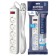 Network filter "Photon" SP 10-25ES, 2 m, 5 outlets, 10 A, with an off, with salary, white