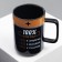 Ceramic “charge” mug, 250 ml, black color