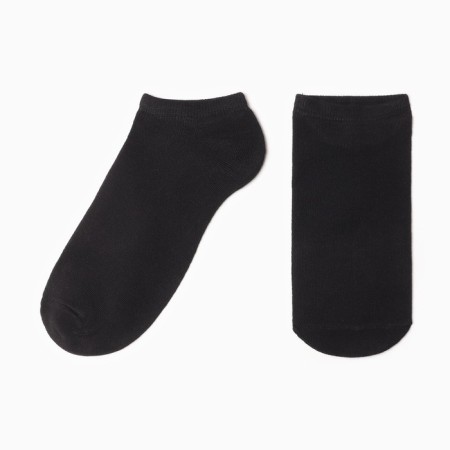 Men's socks shortened minku: Premium color black, size 40-41 (27 cm)