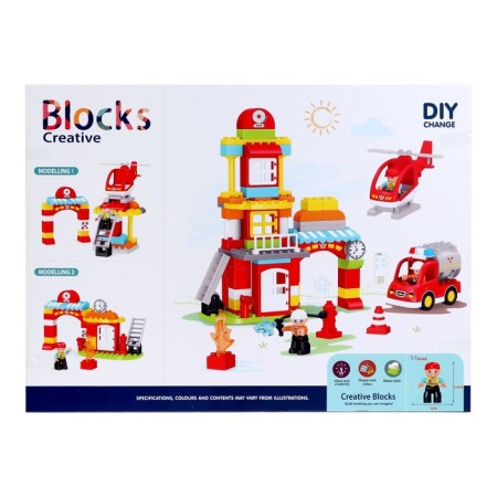 Design "Fire Station", 2 assembly options, 92 parts-6