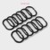 A set of hooks for curtains 12 pcs, the color is black