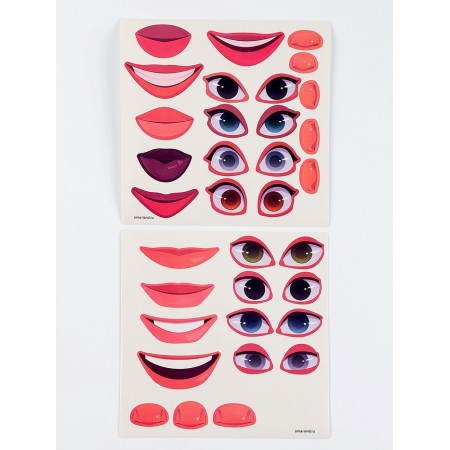 Wood painting "Funny face"-3