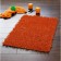 Bob bathroom mat, orange, 60x90 cm