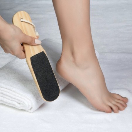 Foot Terka, with a suspension, sandpaper, bilateral, 25 cm, wooden-5