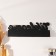 Decorative tree hooks "Welcome" black with gold 3x29.5x10.5 cm