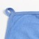 Children's towel, corner, terry, size 90x105 cm, blue color