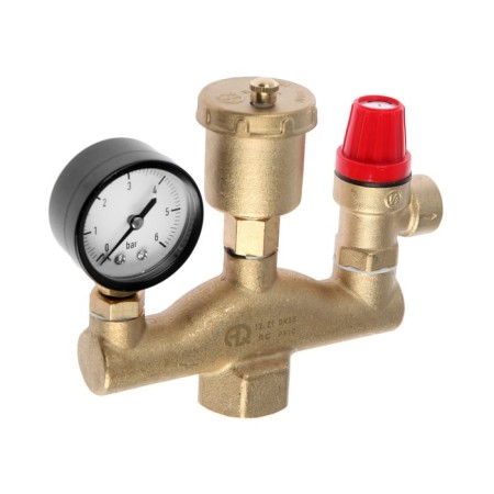 Aqualink security group, for heating boilers, 1 ", 3 bar