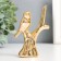 Souvenir Ceramics "Vorozhushki on a tree" gold 7.5x3.7x10.5 cm