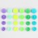 Plastic buttons, D = 12 mm, 360 pcs, in the organizer, colorful color
