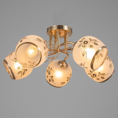 Astra chandelier 5x40W E27 gold 54x54x23cm-1