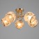 Astra chandelier 5x40W E27 gold 54x54x23cm