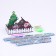 Diamond embroidery "New Year's composition" Interior decor