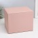 Casket to the leatherette for jewelry "screw" pink 22x17x18 cm