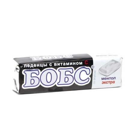 Bobs Extra menthol, vitamin C, 10 pcs. In the package