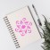Stencil plastic "Flower mandala" 13x13 cm