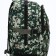 Tourist backpack on a zipper, with an increase, 6 outer pockets, green color