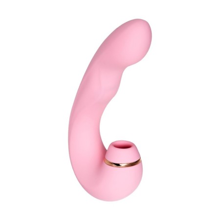 Multifunctional stimulator of the Jos Juna clitoris, pink color, 15 cm-12