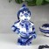 Souvenir "Fireman", 12 cm, gzhel