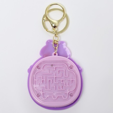 Puzzle-labyrinth "Bunny" with a calculator, on a keychain, color mix-6