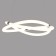Suspended chandelier Mantra line, Led, 3150lm, 3000k, 500 mm, chromium color