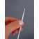Micro -shoes for increasing and laminating eyelashes, set - 10 pcs, 9.5 cm, white color