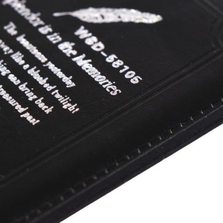Note book A7, 26 sheets in the ruler, PVC cover, black-2