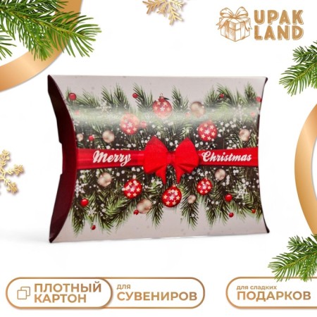 Folding box "Merry Christmas" 11 x 8 x 2 cm